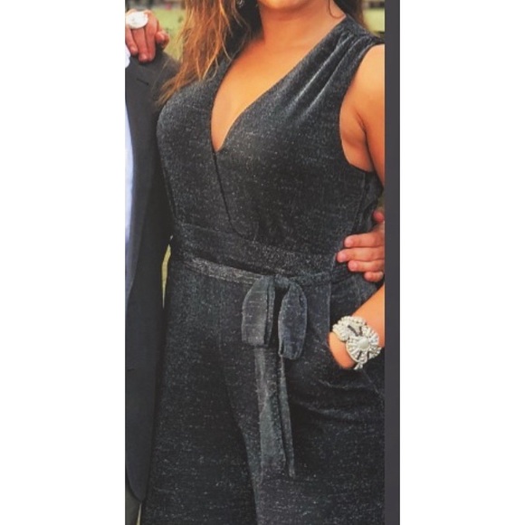 Greylin Black Shimmer Jumpsuit - Picture 7 of 7